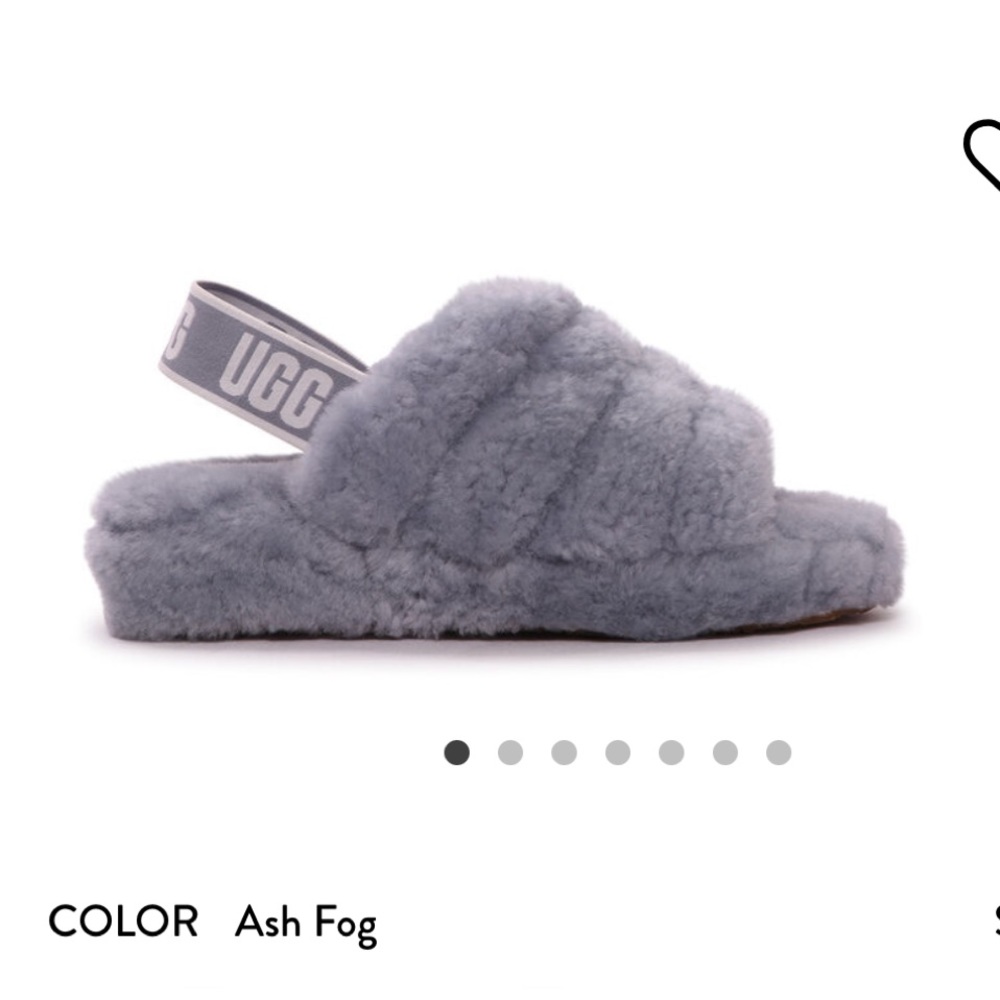 UGG Sheepskin Platform Slippers size 7